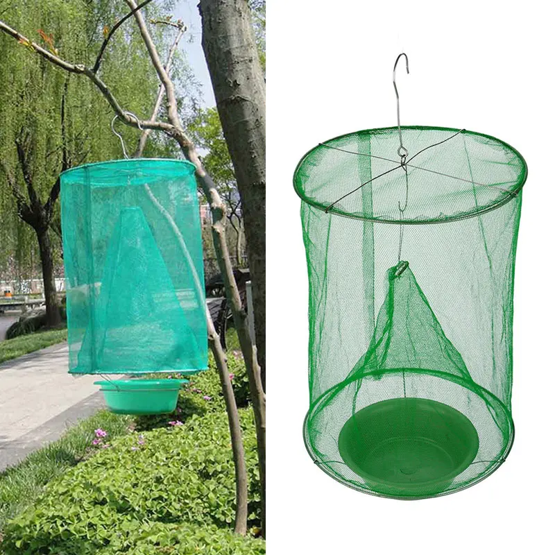 1PCS Hanging Fly Catcher Killer Reusable Flies Pest Control Flytrap Zapper Cage Net Trap Garden Home Yard Supplies
1PCS Hanging Fly Catcher Killer Reusable Flies Pest Control Flytrap Zapper Cage Net Trap Garden Home Yard Supplies
