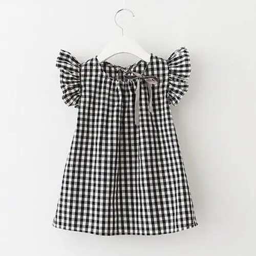 New 2017 Summer Girls Princess Plaid Dress Kids Baby Party Wedding Pageant Ruffle Sleeve Bow Tie Dresses Clothes
New 2017 Summer Girls Princess Plaid Dress Kids Baby Party Wedding Pageant Ruffle Sleeve Bow Tie Dresses Clothes