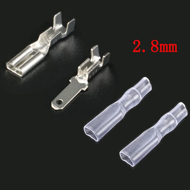 200pcs/lot 2.8/4.8/6.3mm Male Female Car Spade Connector Splice Crimp Wire Terminals for Motorcycle Bike Car Crimp
200pcs/lot 2.8/4.8/6.3mm Male Female Car Spade Connector Splice Crimp Wire Terminals for Motorcycle Bike Car Crimp