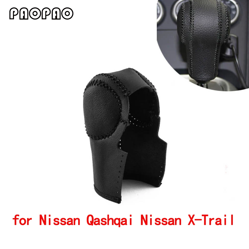 Black Genuine Leather Hand-stitched Gear Shift Knob Cover for Nissan Qashqai Nissan X-Trail 1 2 Automatic
Black Genuine Leather Hand-stitched Gear Shift Knob Cover for Nissan Qashqai Nissan X-Trail 1 2 Automatic
