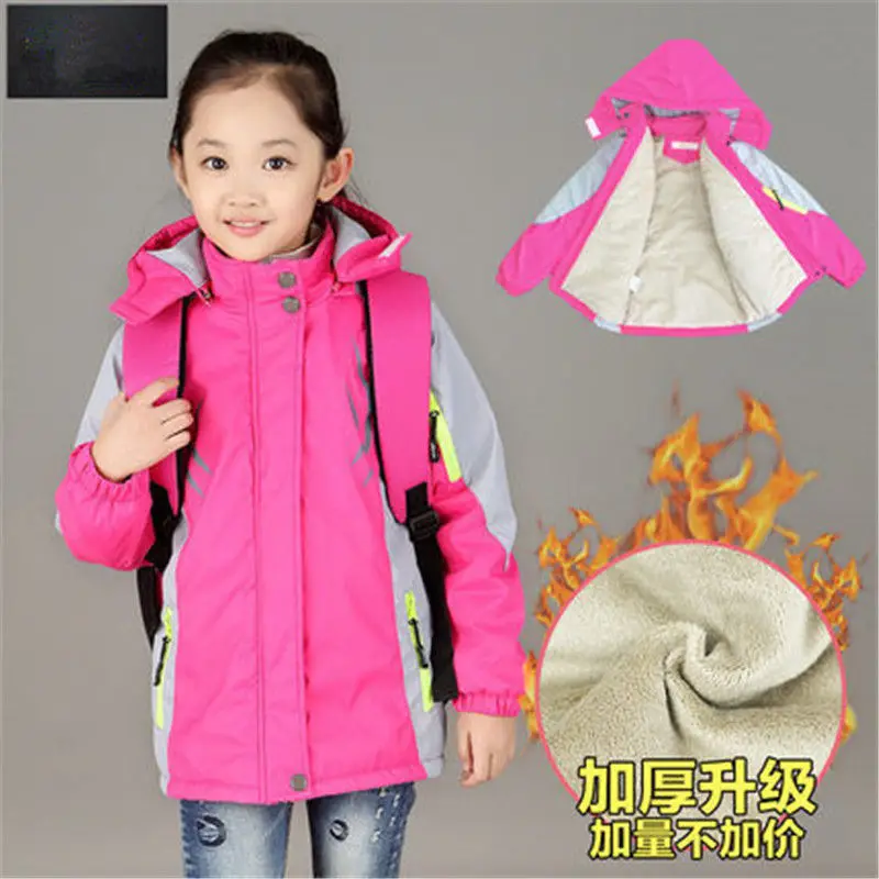 

Рубашка для девочек, зимняя детская куртка в стиле Андес, утепленная Вельветовая уличная верхняя одежда, ветровка, повседневная спортивная одежда, три цвета