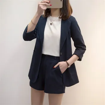 Hodisytian Ins Fashion Women Blazer Sets Slim Fit Mujer Summer Suit Blazer+Shorts Casual Twinset Wide Leg Shorts Femme Plus Size
Hodisytian Ins Fashion Women Blazer Sets Slim Fit Mujer Summer Suit Blazer+Shorts Casual Twinset Wide Leg Shorts Femme Plus Size