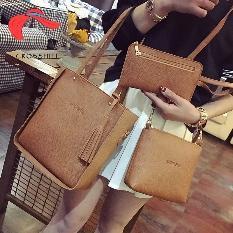 Crosshill woman 3 in 1 handbags for women bags designer shoulder bag pu leather luxury tote bolsa feminina ladies hand sac main
Crosshill woman 3 in 1 handbags for women bags designer shoulder bag pu leather luxury tote bolsa feminina ladies hand sac main