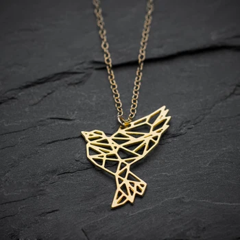 trendy cute bird necklace pendant women geometric animal dove necklace gold silver plated Origami jewelry 12pcs/lot
trendy cute bird necklace pendant women geometric animal dove necklace gold silver plated Origami jewelry 12pcs/lot