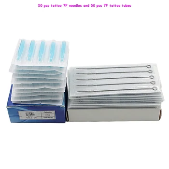 50PCS/Lot Disposable Sterilized Tattoo Needles 7F Flat Shader Tattoo Needles with Tips for Tattoo Machine
50PCS/Lot Disposable Sterilized Tattoo Needles 7F Flat Shader Tattoo Needles with Tips for Tattoo Machine