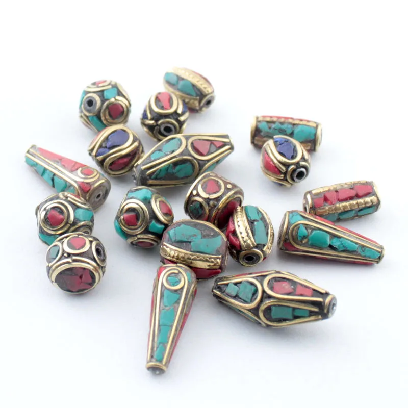 TEVIDA Mix 20pc/lot Retro Prayer Tibet silver Beads Nepal Beads Red Coral Inlay Copper Tibetan Charms
TEVIDA Mix 20pc/lot Retro Prayer Tibet silver Beads Nepal Beads Red Coral Inlay Copper Tibetan Charms