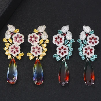 GODKI 58mm Luxury Flower Long Dangle Earring For Women Wedding Cubic Zircon Crystal CZ Dubai Bridal Earrings Trendy Jewelry 2019
GODKI 58mm Luxury Flower Long Dangle Earring For Women Wedding Cubic Zircon Crystal CZ Dubai Bridal Earrings Trendy Jewelry 2019