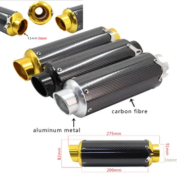Universal 51MM Motorcycle Real Carbon Fiber MUFFLER EXHAUST Moto For BMW S1000RR TMAX-530 XJR1300 FZ8 GY6 KTM 990 Duke Z1000 R1
Universal 51MM Motorcycle Real Carbon Fiber MUFFLER EXHAUST Moto For BMW S1000RR TMAX-530 XJR1300 FZ8 GY6 KTM 990 Duke Z1000 R1