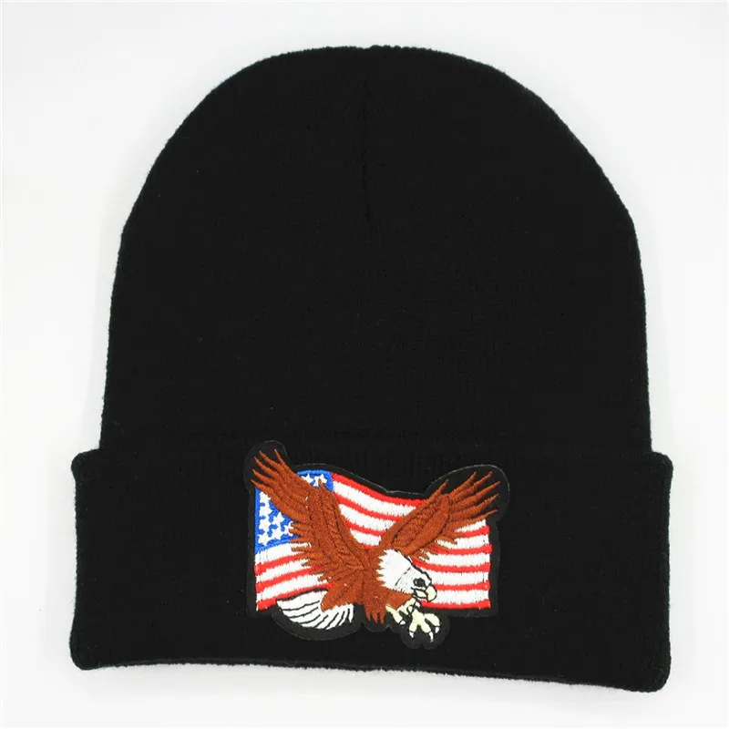 LDSLYJR Cotton eagle embroidery Thicken knitted hat winter warm hat Skullies cap beanie hat for men and women 58
LDSLYJR Cotton eagle embroidery Thicken knitted hat winter warm hat Skullies cap beanie hat for men and women 58