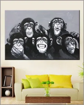 orangutan oil painting