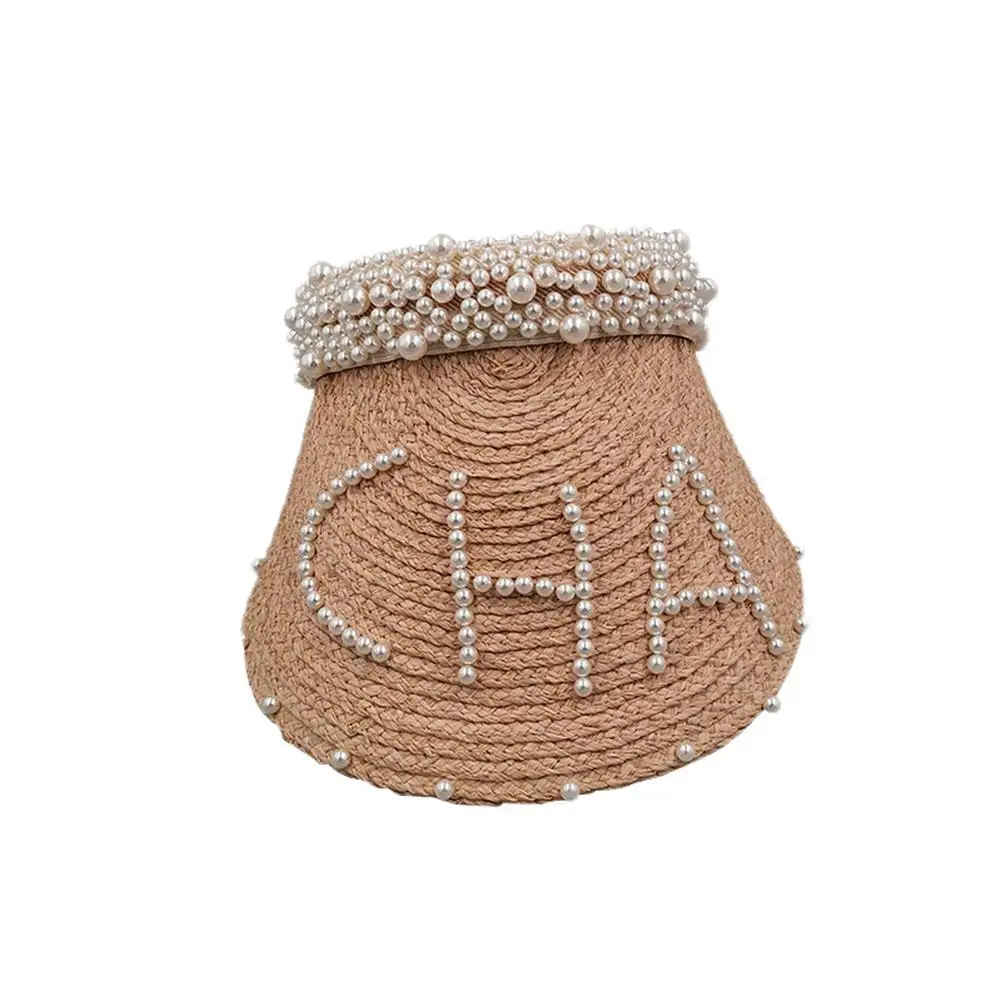 MISSKY Summer Women Sun Hats Fashion Sunscreen Pearl Beads Air Top Cap Hair Band Straw Cap Shade Hat Empty Top Hat Beach
MISSKY Summer Women Sun Hats Fashion Sunscreen Pearl Beads Air Top Cap Hair Band Straw Cap Shade Hat Empty Top Hat Beach