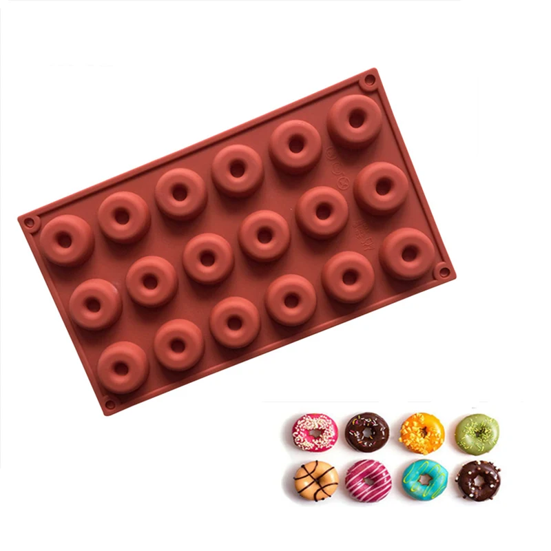 18 Cavity Silicone Mini Donuts Mold Chocolate Biscuit Cake Cupcake Molds Doughnut Mould Home Baking Dessert Mold 29.8*17.3*1.4cm
18 Cavity Silicone Mini Donuts Mold Chocolate Biscuit Cake Cupcake Molds Doughnut Mould Home Baking Dessert Mold 29.8*17.3*1.4cm