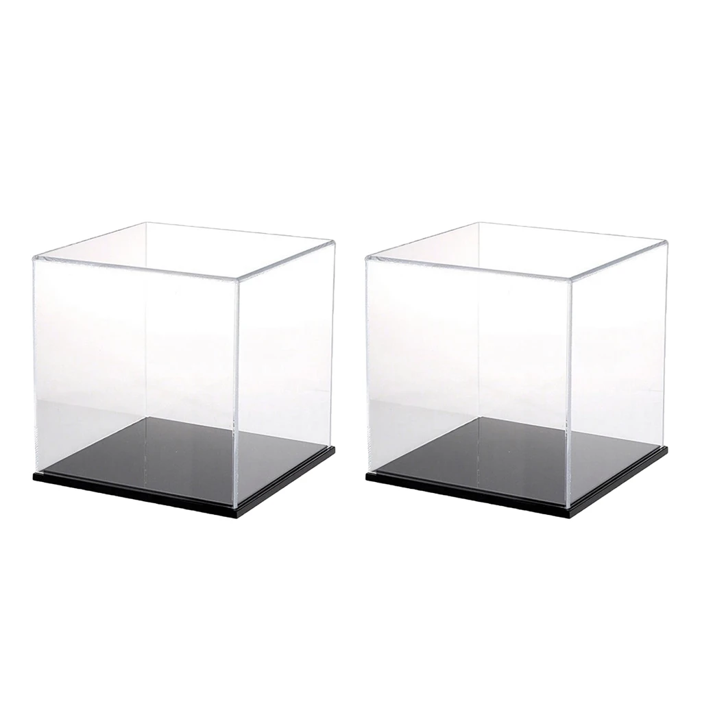 MagiDeal Clear Acrylic Display Box Case Protector Perspex 8x8x8cm for Amiibo Funko POP Model Dolls Showbox