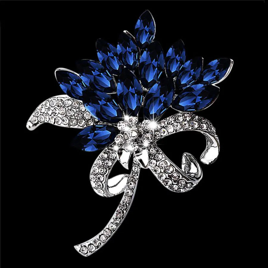 Rhinestone Blue Flower Brooches For Women Blue Brooch Bouquet Shiny Brand Austrian Crystal Hijab Pins Broaches Christmas Broches
Rhinestone Blue Flower Brooches For Women Blue Brooch Bouquet Shiny Brand Austrian Crystal Hijab Pins Broaches Christmas Broches