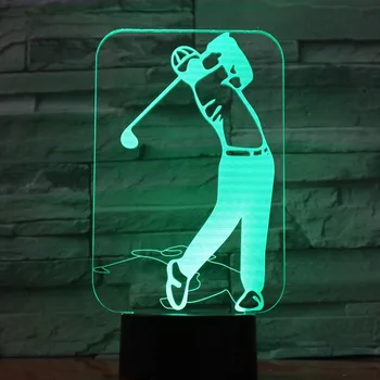Creative Golf Player 7 Colorful Gradients Atmosphere Lamp 3D LED Night Light USB Table Bedside Lamp Business Gift Drop Shipping
Creative Golf Player 7 Colorful Gradients Atmosphere Lamp 3D LED Night Light USB Table Bedside Lamp Business Gift Drop Shipping