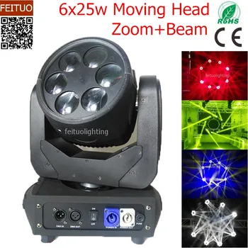High Quality Beam Disco Party Light 6x25w Moving Head Light Zoom Wash RGBW 4IN1 Professional DMX Beam Light Moving Heads 
High Quality Beam Disco Party Light 6x25w Moving Head Light Zoom Wash RGBW 4IN1 Professional DMX Beam Light Moving Heads