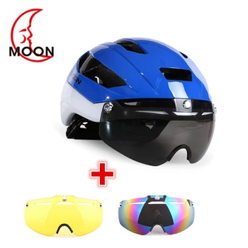 3 Lens Aero TT Bicycle Helmet In-Mold MTB Bike Sports Safety Goggles Helmet Men Riding Racing Road Time-Trial Cycling Helmet
3 Lens Aero TT Bicycle Helmet In-Mold MTB Bike Sports Safety Goggles Helmet Men Riding Racing Road Time-Trial Cycling Helmet