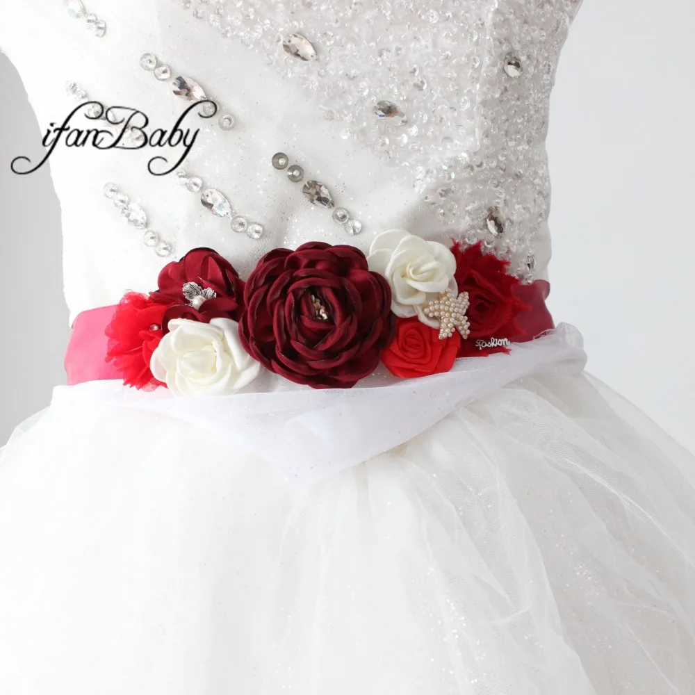 Burgundy sash belt Beach Flower Sash for Bridal wedding with rhinestone flower headband Women Maternity belt
Burgundy sash belt Beach Flower Sash for Bridal wedding with rhinestone flower headband Women Maternity belt