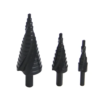 3pcs/set HSS Spiral Grooved Nitriding Step Drill Bit 4-12/4-20/4-32mm 3Side Shank Metal Cone Hole Cutter Drill Bit Set
3pcs/set HSS Spiral Grooved Nitriding Step Drill Bit 4-12/4-20/4-32mm 3Side Shank Metal Cone Hole Cutter Drill Bit Set