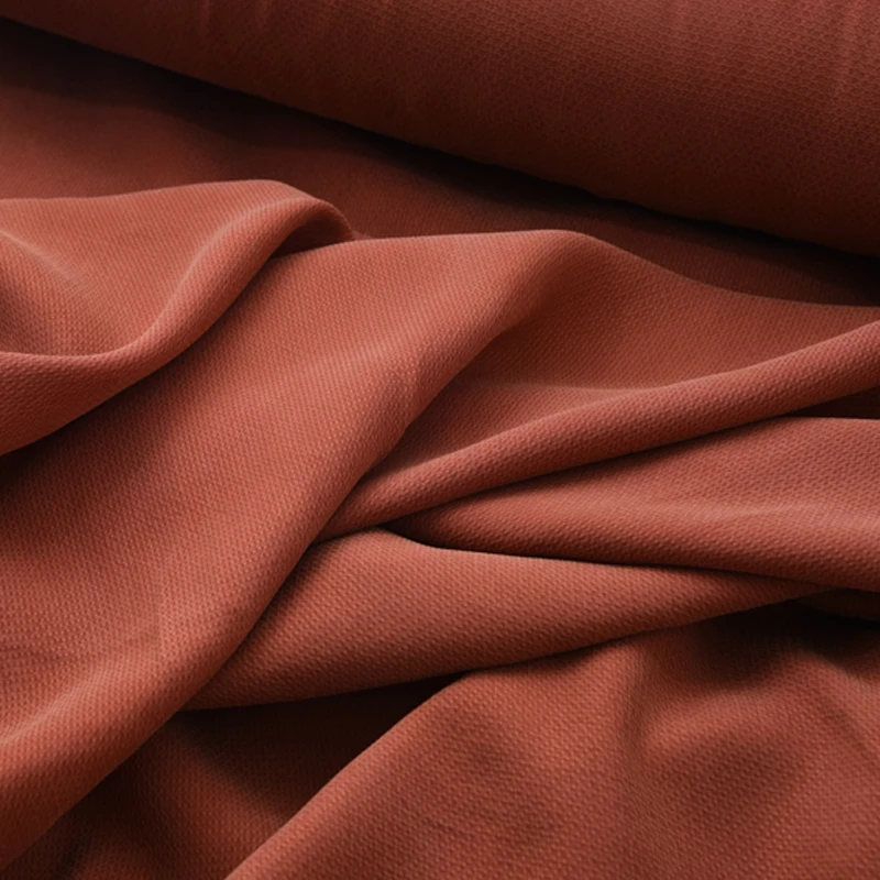 135CM Wide 180G/M Rust Red Solid Color Cuprammonium Silk Fiber Fabric for Summer and Spring Dress Shirt Jacket H458
135CM Wide 180G/M Rust Red Solid Color Cuprammonium Silk Fiber Fabric for Summer and Spring Dress Shirt Jacket H458