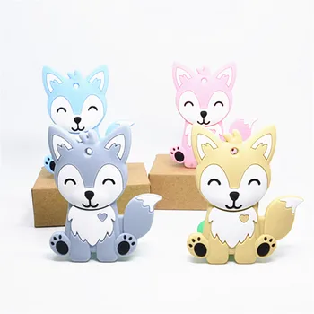 1 PC Silicone Teether Cartoon Animal Fox Baby Ring Teether Silicone Chew Charms Baby Teething Gift Toddler Toys 4 Colors
1 PC Silicone Teether Cartoon Animal Fox Baby Ring Teether Silicone Chew Charms Baby Teething Gift Toddler Toys 4 Colors