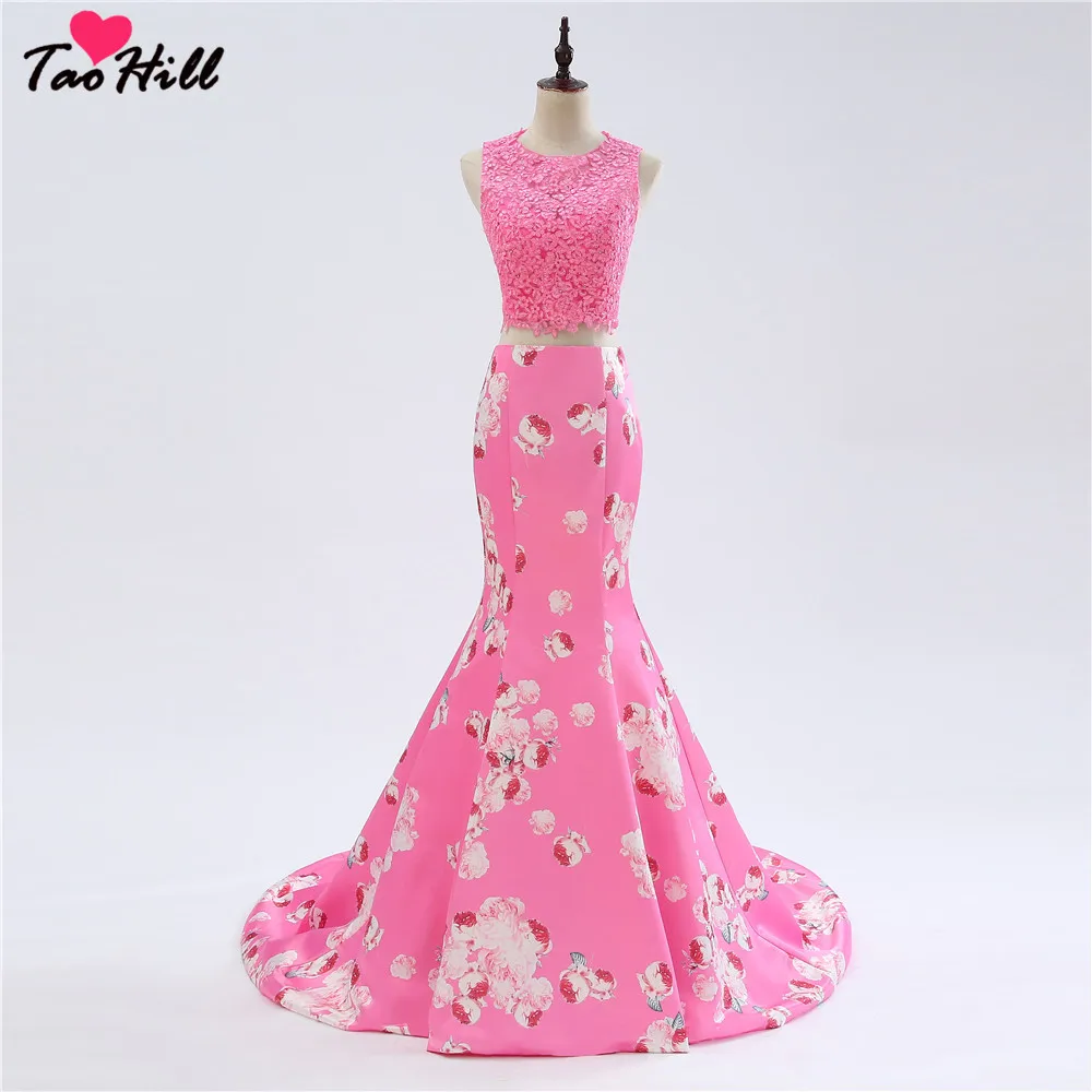 TaoHill Real Made Trumpet Two Pieces Wedding Guest Dresses Jewel Pink Flower Printed Vintage Lace Bridesmaid Dresses
TaoHill Real Made Trumpet Two Pieces Wedding Guest Dresses Jewel Pink Flower Printed Vintage Lace Bridesmaid Dresses