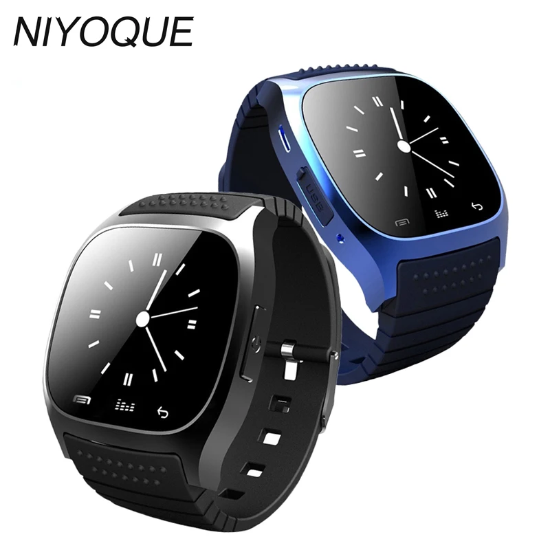 

NIYOQUE 2017 Smart Watch M26 Woman Men Bluetooth Smartwatch Sync Phone Call Pedometer Anti-Lost For Android Smartphone