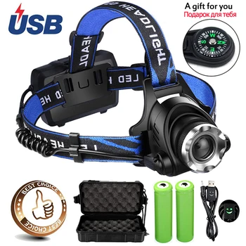 Outdoor Led Headlight L2/T6 Headlamp Head Lamp Waterproof Zoomable Torch Lantern Bicycle Light by 18650 Battery for Camping Fish
Outdoor Led Headlight L2/T6 Headlamp Head Lamp Waterproof Zoomable Torch Lantern Bicycle Light by 18650 Battery for Camping Fish