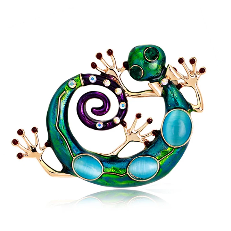 Fashion Blue Enamel Lizard Gecko Snake Brooches for Women Corsage Diamante Embellishments Kihen Broach Coroa Relogio Femini
Fashion Blue Enamel Lizard Gecko Snake Brooches for Women Corsage Diamante Embellishments Kihen Broach Coroa Relogio Femini