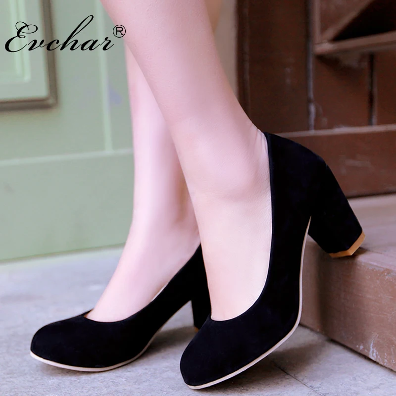 EVCHAR fashion New spring autumn high heels shoes women slip-on concise office career pumps shallow work shoes large size 31-47
EVCHAR fashion New spring autumn high heels shoes women slip-on concise office career pumps shallow work shoes large size 31-47