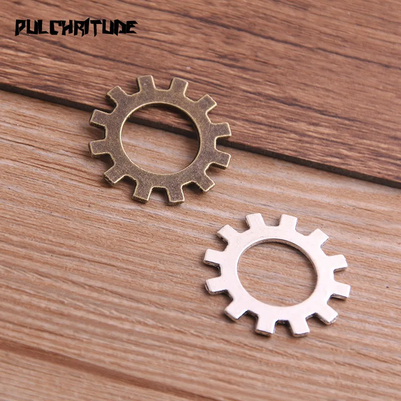 PULCHRITUDE 10PCS 25mm Two Color Metal Alloy Machinery Gear Pendant Jewelry Charm Jewelry Gear Findings P6921
PULCHRITUDE 10PCS 25mm Two Color Metal Alloy Machinery Gear Pendant Jewelry Charm Jewelry Gear Findings P6921