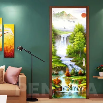 Home Decor 3d Door Sticker Self Adhesive Landscape Scenery Renew Canvas Print Wall Art PVC Waterproof Wallpaper Paste Picture
Home Decor 3d Door Sticker Self Adhesive Landscape Scenery Renew Canvas Print Wall Art PVC Waterproof Wallpaper Paste Picture