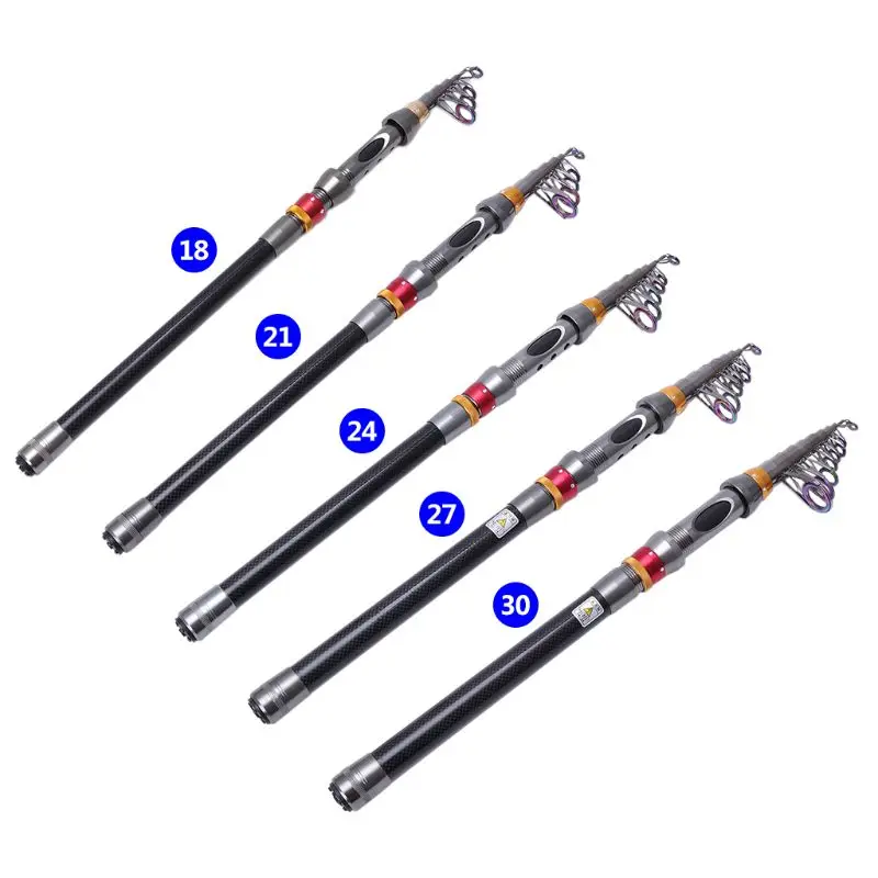 Fishing Rod Carbon Retractable Telescopic Pole Portable Hard Stretch Carp Sea Fishing Tackle Accessories 1.8/2.1/2.4/2.7/3m
Fishing Rod Carbon Retractable Telescopic Pole Portable Hard Stretch Carp Sea Fishing Tackle Accessories 1.8/2.1/2.4/2.7/3m