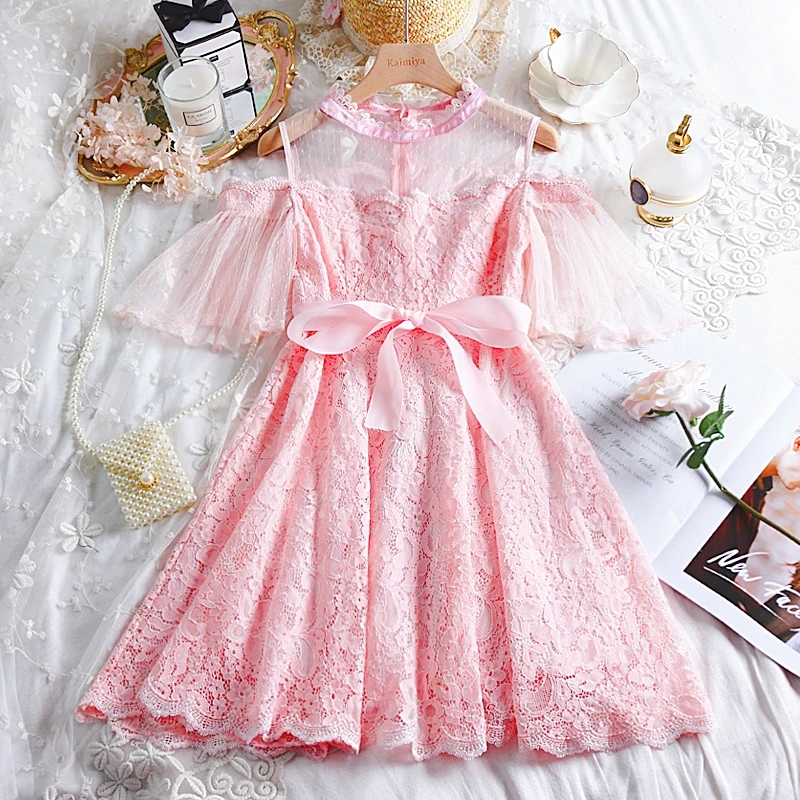 Adomoe Junior's Dresses Summer Sweet Kawaii Pink Dresses Cute Lace Dress Soft Sister Ribbon Bow Patchwork Short Teens Vestidos
Adomoe Junior's Dresses Summer Sweet Kawaii Pink Dresses Cute Lace Dress Soft Sister Ribbon Bow Patchwork Short Teens Vestidos