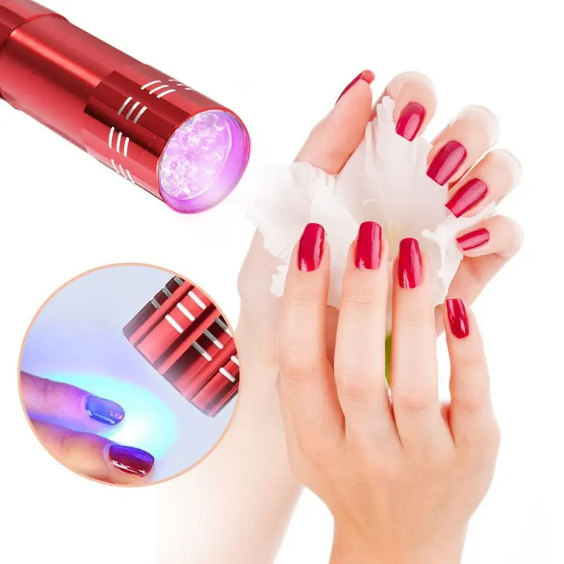 9LED Lamp Nail Dryer Aluminum Alloy Flashlight Nail Dryer Portable Home Use Nail Polish Dryer Makeup Tool
9LED Lamp Nail Dryer Aluminum Alloy Flashlight Nail Dryer Portable Home Use Nail Polish Dryer Makeup Tool