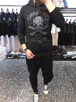 2019 Autumn And Winter Brand Sweatshirts Men High Quality Letter Printing Fashion Mens Hoodies Thickened Men's Hoodie skull
2019 Autumn And Winter Brand Sweatshirts Men High Quality Letter Printing Fashion Mens Hoodies Thickened Men's Hoodie skull
