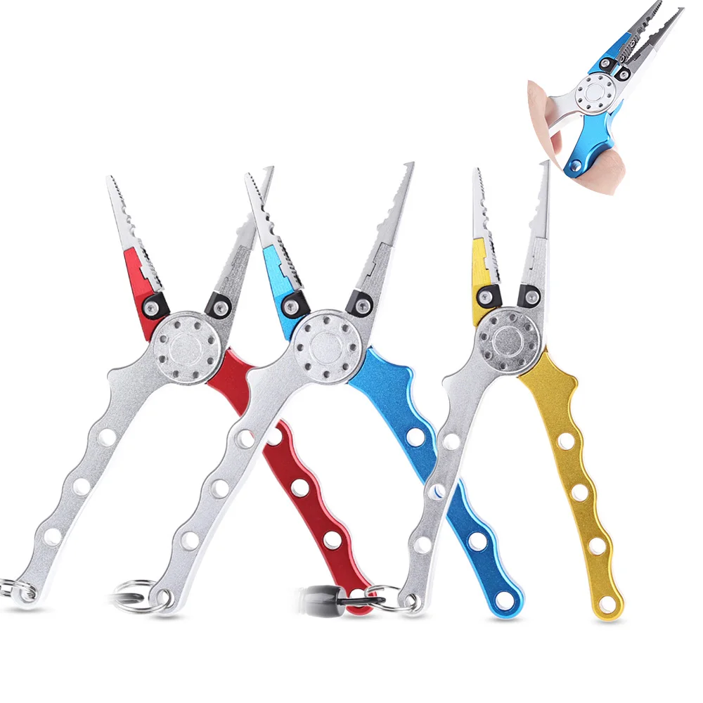 3 Colors Multifunctional Fishing Plier Stainless Steel Ultralight Lure Grip Plier Scissors Pincer Nipper Wire Cutter Fishing Kit
3 Colors Multifunctional Fishing Plier Stainless Steel Ultralight Lure Grip Plier Scissors Pincer Nipper Wire Cutter Fishing Kit