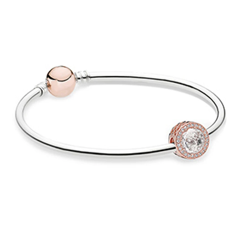 NEW Original 925 Sterling Silver Radiant Hearts Charm Fit Bracelets & Bangle Rose & Clear CZ Women Gift DIY Jewelry
NEW Original 925 Sterling Silver Radiant Hearts Charm Fit Bracelets & Bangle Rose & Clear CZ Women Gift DIY Jewelry
