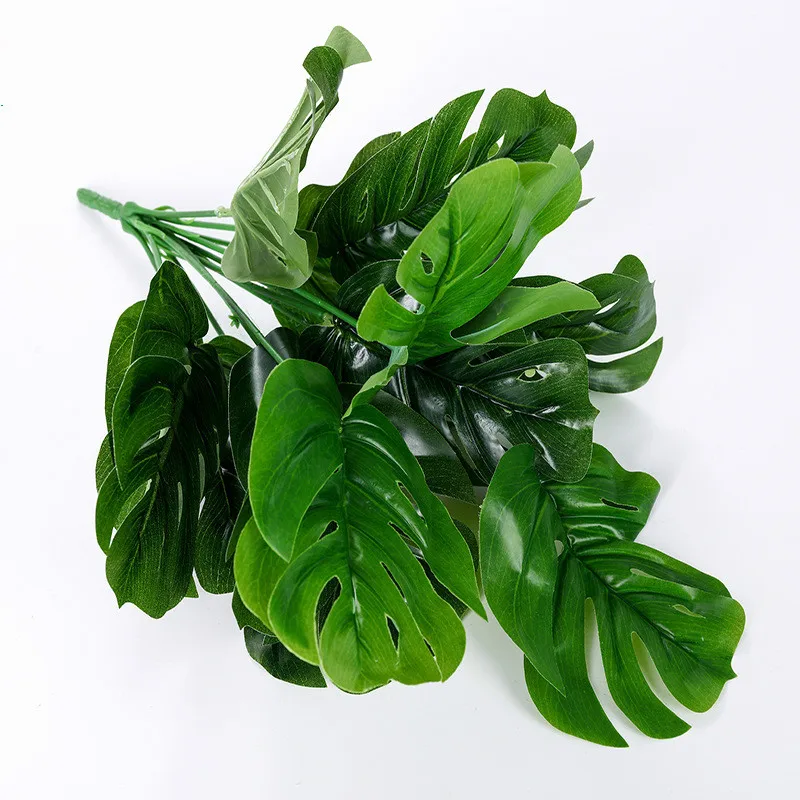 12Heads 35cm Artificial Monstera Leaves for Home Garden Decoration DIY Office Bedroom Flower Arrangement plantas artificiais
12Heads 35cm Artificial Monstera Leaves for Home Garden Decoration DIY Office Bedroom Flower Arrangement plantas artificiais