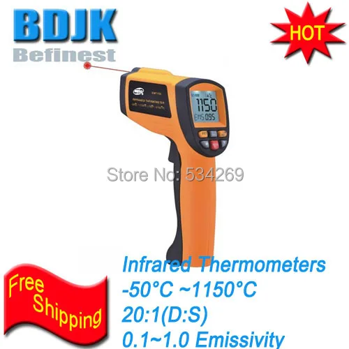 Professional Portable Infrared Thermometer Laser Target Display Select Measurement
Professional Portable Infrared Thermometer Laser Target Display Select Measurement