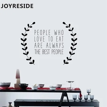 JOYRESIDE People Who Love To Eat Quotes Wall Decal Leaves Wall Sticker Art Vinyl Decor Home Bedrooms Decor Interior Design A1145
JOYRESIDE People Who Love To Eat Quotes Wall Decal Leaves Wall Sticker Art Vinyl Decor Home Bedrooms Decor Interior Design A1145