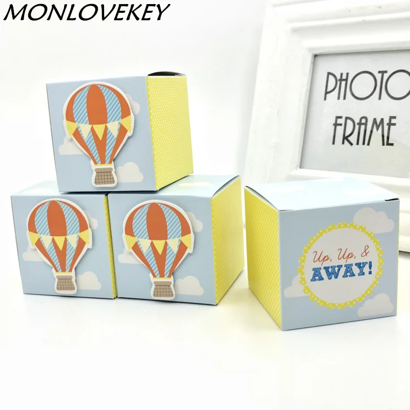 50pcs/lot "Up, Up and Away" Hot Air Balloon Candy Box Christening Baby Shower favor chocolate boxes Wedding Favors And Gift
50pcs/lot "Up, Up and Away" Hot Air Balloon Candy Box Christening Baby Shower favor chocolate boxes Wedding Favors And Gift