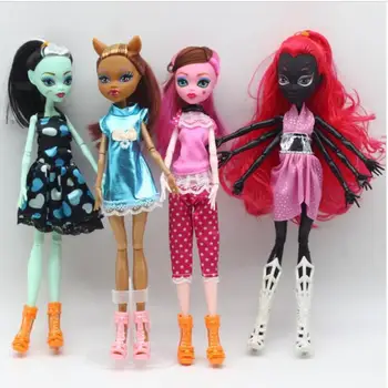 1pcs High Quality Fasion Monster Dolls Draculaura/Clawdeen Wolf/ Frankie Stein / Black WYDOWNA Spider Moveable Body Girls Toys
1pcs High Quality Fasion Monster Dolls Draculaura/Clawdeen Wolf/ Frankie Stein / Black WYDOWNA Spider Moveable Body Girls Toys