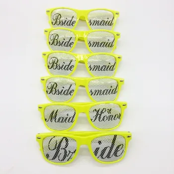 6 Pairs Bridal Party Favors Team Bride Maid of Honor Bride Sunglasses Set Bridal Shower Decorations Party Supplies Neon Yellow
6 Pairs Bridal Party Favors Team Bride Maid of Honor Bride Sunglasses Set Bridal Shower Decorations Party Supplies Neon Yellow
