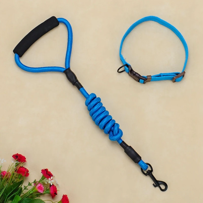 Durable Safe Adjustable Nylon Rope Dog Leash And Collar Set Lead With Foam Handle For Walking Training
Durable Safe Adjustable Nylon Rope Dog Leash And Collar Set Lead With Foam Handle For Walking Training
