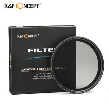 K&F Concept 82mm ND2 to ND400 Fader Variable Neutral Density Adjustable ND2-400 ND Filter for Canon Sony Nikon Olympus Camera
K&F Concept 82mm ND2 to ND400 Fader Variable Neutral Density Adjustable ND2-400 ND Filter for Canon Sony Nikon Olympus Camera