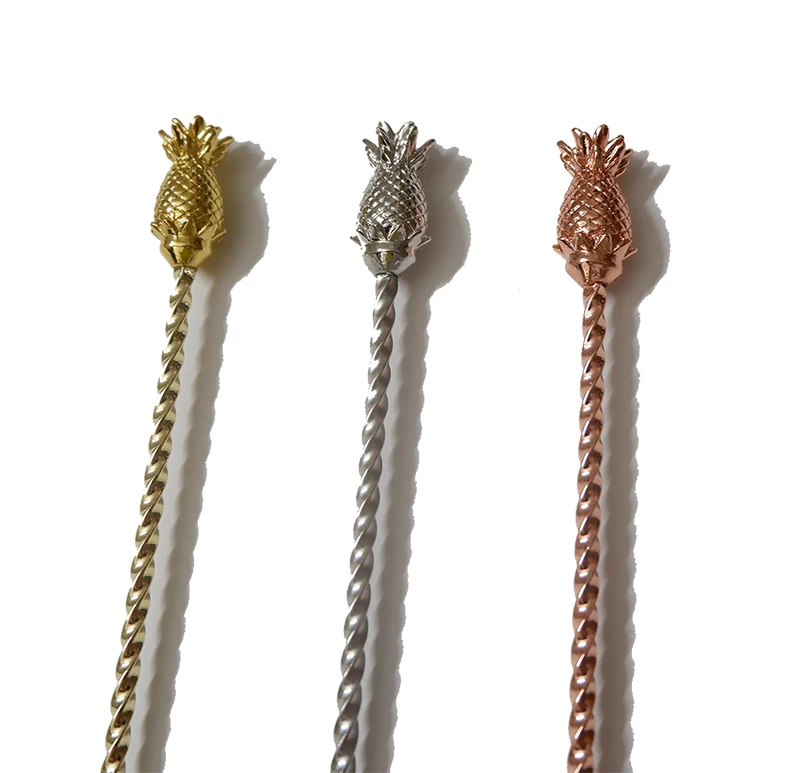Pineapple Bar spoon Stainless Steel Mixing Spoon, Spiral Pattern Bar Cocktail Shaker Spoon
Pineapple Bar spoon Stainless Steel Mixing Spoon, Spiral Pattern Bar Cocktail Shaker Spoon