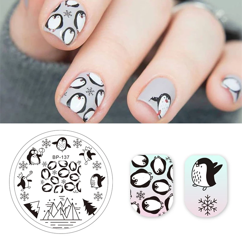 BORN PRETTY Icebird Nail Template Stencil Beauty Tools Penguin Snowflake Nail Art Stamping Plate Image Stamp Manicure Stencil
BORN PRETTY Icebird Nail Template Stencil Beauty Tools Penguin Snowflake Nail Art Stamping Plate Image Stamp Manicure Stencil