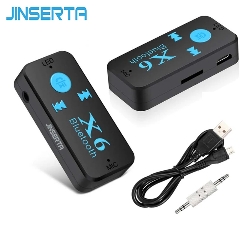 JINSERTA 3.5mm Jack Bluetooth Receiver Adapter Wireless Bluetooth AUX Stereo Audio MP3 Music Player Handsfree Car Kit with Mic
JINSERTA 3.5mm Jack Bluetooth Receiver Adapter Wireless Bluetooth AUX Stereo Audio MP3 Music Player Handsfree Car Kit with Mic