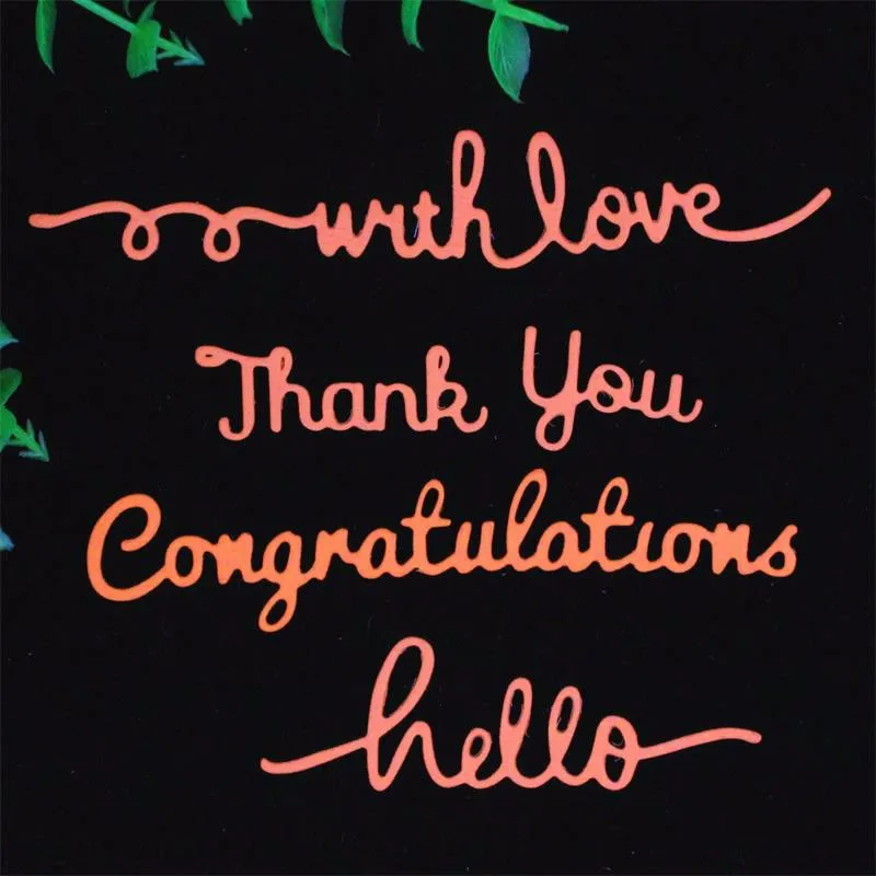 KLJUYP Thank You Metal Cutting Dies Stencils for DIY Scrapbooking/photo album Decorative Embossing DIY Paper Cards
KLJUYP Thank You Metal Cutting Dies Stencils for DIY Scrapbooking/photo album Decorative Embossing DIY Paper Cards
